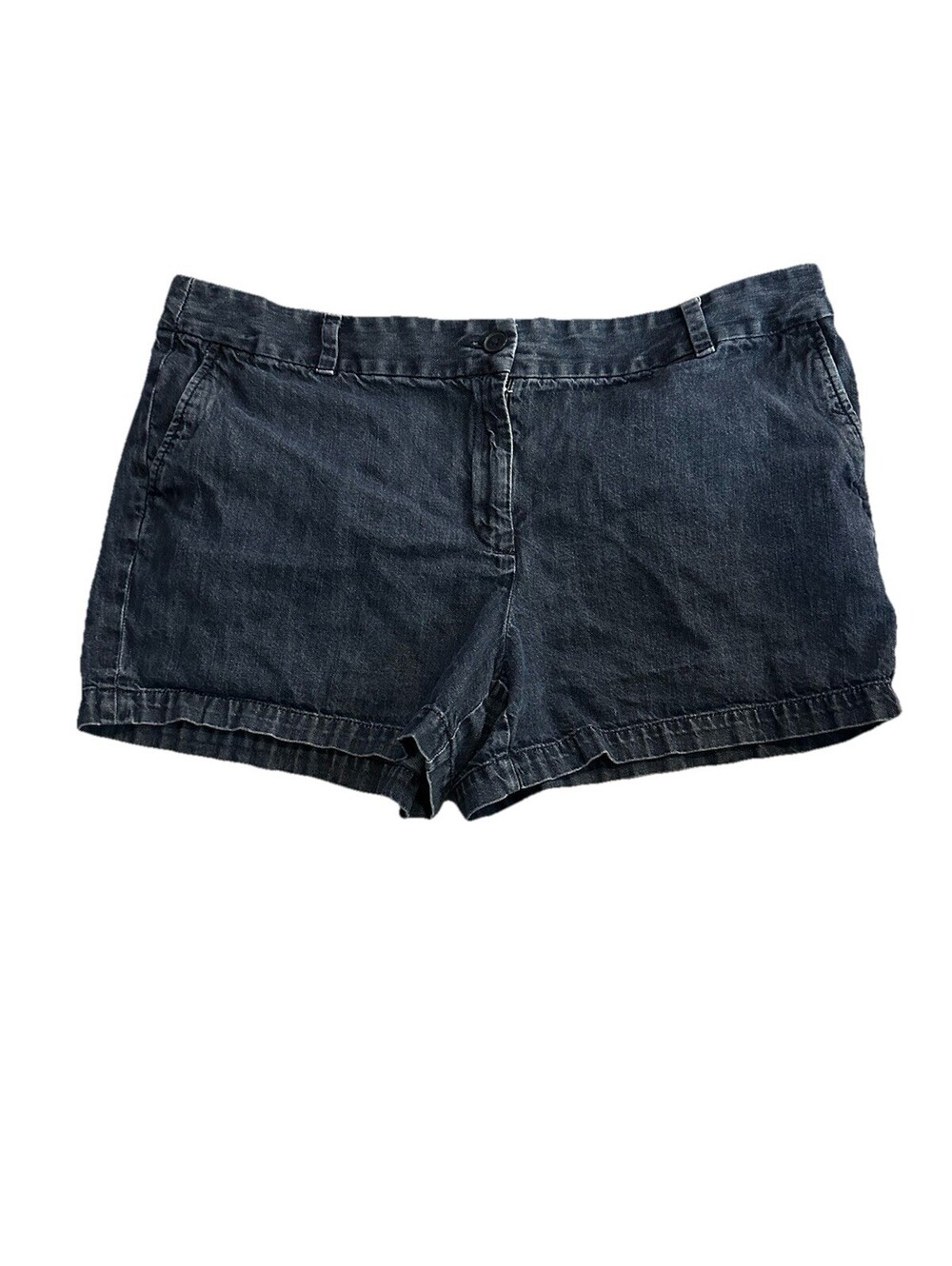 Ann Taylor Loft Jeans Shorts Womens Sz 18 Blue Denim 100% Cotton Casual